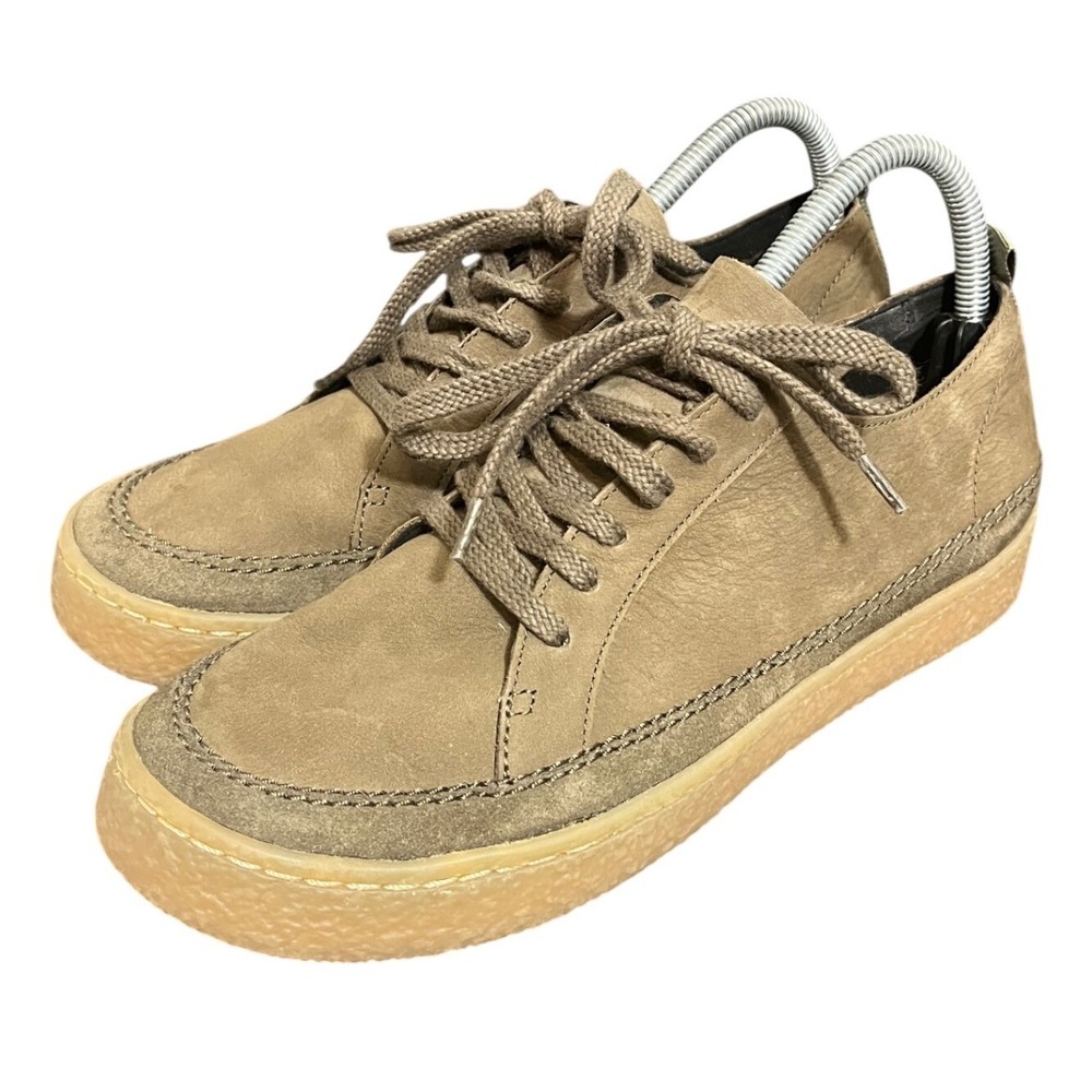 Clarks Sneakers Womens 9 Green Suede Crepe Sole Lace Up Casual Shoes